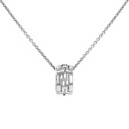 [AuraEcho Jewelry]PARENTESI NECKLACE SILVER