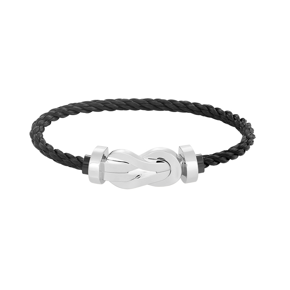 [AuraEcho Jewelry]CHANCE LARGE 8 FIGURE BUCKLE NO DIAMOND BRACELET SILVER