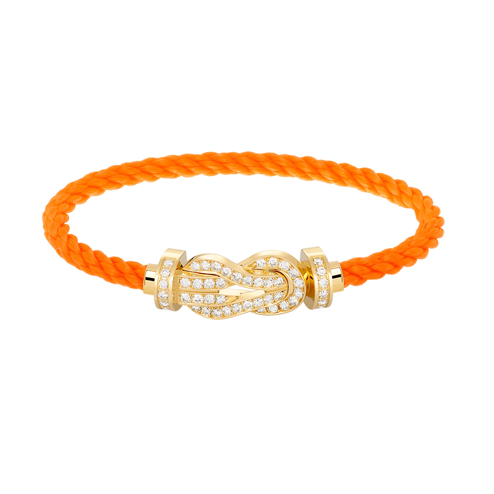 [AuraEcho Jewelry]CHANCE LARGE 8 FIGURE BUCKLE FULLDIAMOND BRACELET GOLD