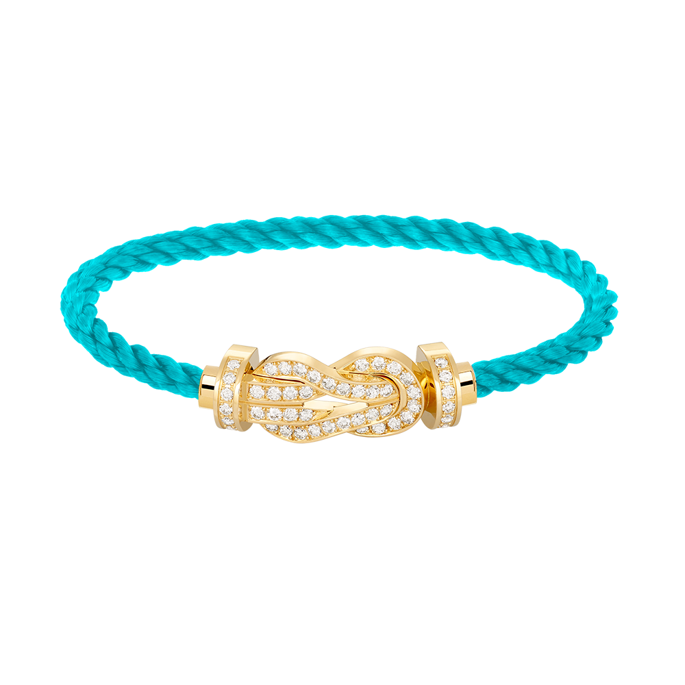 [AuraEcho Jewelry]CHANCE LARGE 8 FIGURE BUCKLE FULLDIAMOND BRACELET GOLD