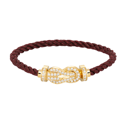 [AuraEcho Jewelry]CHANCE LARGE 8 FIGURE BUCKLE FULLDIAMOND BRACELET GOLD