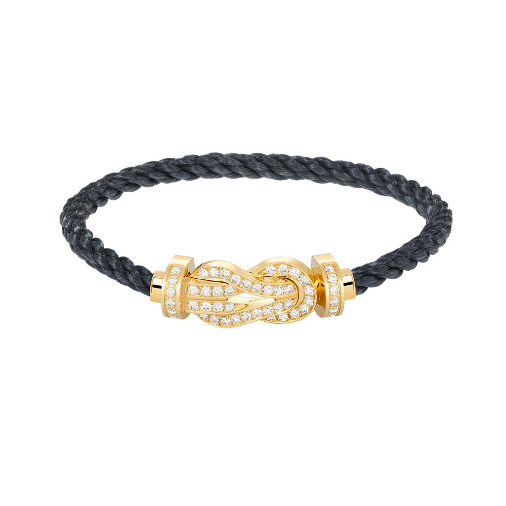 [AuraEcho Jewelry]CHANCE LARGE 8 FIGURE BUCKLE FULLDIAMOND BRACELET GOLD