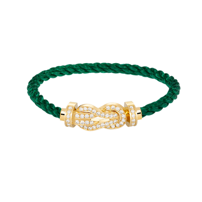 [AuraEcho Jewelry]CHANCE LARGE 8 FIGURE BUCKLE FULLDIAMOND BRACELET GOLD