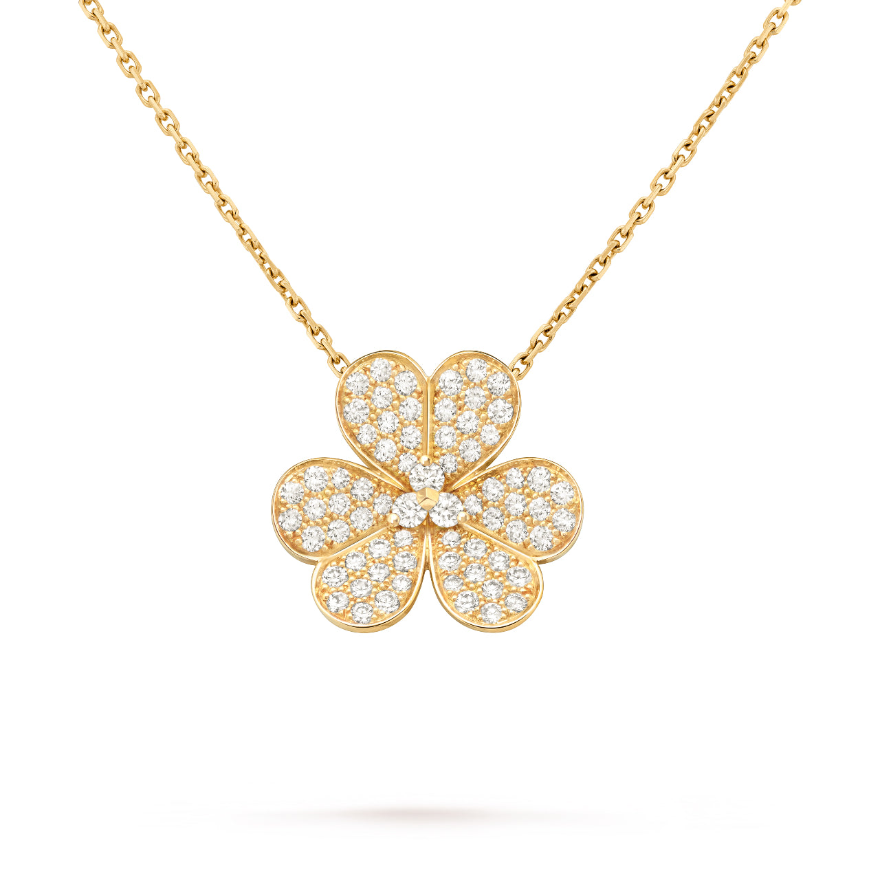[AuraEcho Jewelry]FRIVOLE FLOWER DIAMOND NECKLACE