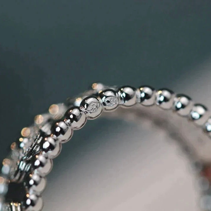 [AuraEcho Jewelry]CLOVER KALEIDOSCOPE RING 10MM