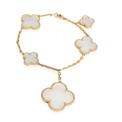 [AuraEcho Jewelry]MAGIC CLOVER MOP GOLD BRACELET 5 MOTIFS
