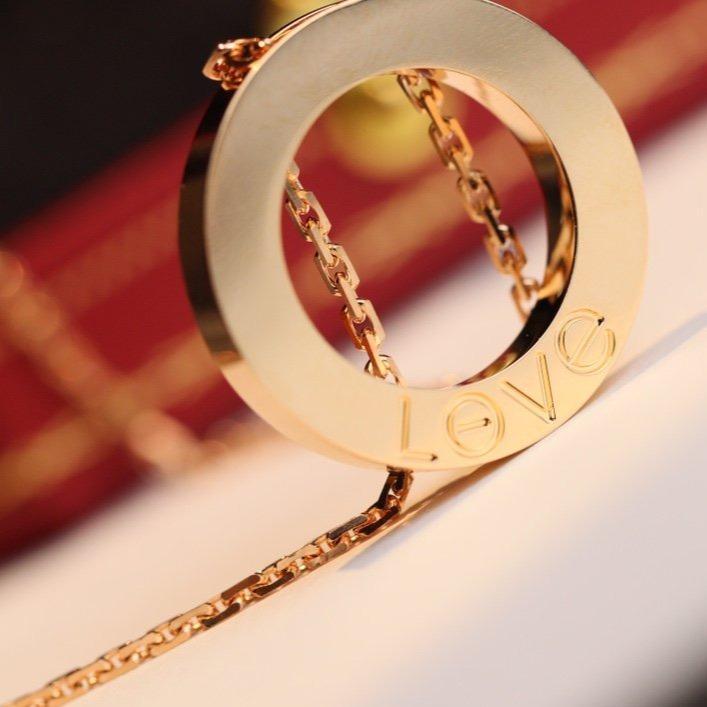 [AuraEcho Jewelry]LOVE NECKLACE ADJUSTABLE ROSE GOLD