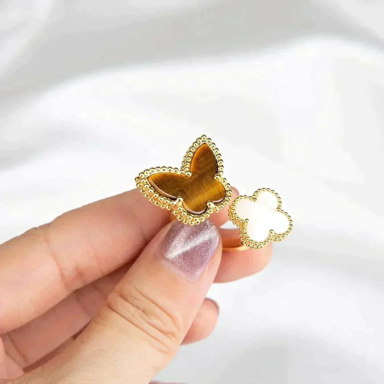 [AuraEcho Jewelry]LUCKY BETWEEN THE FINGER RING