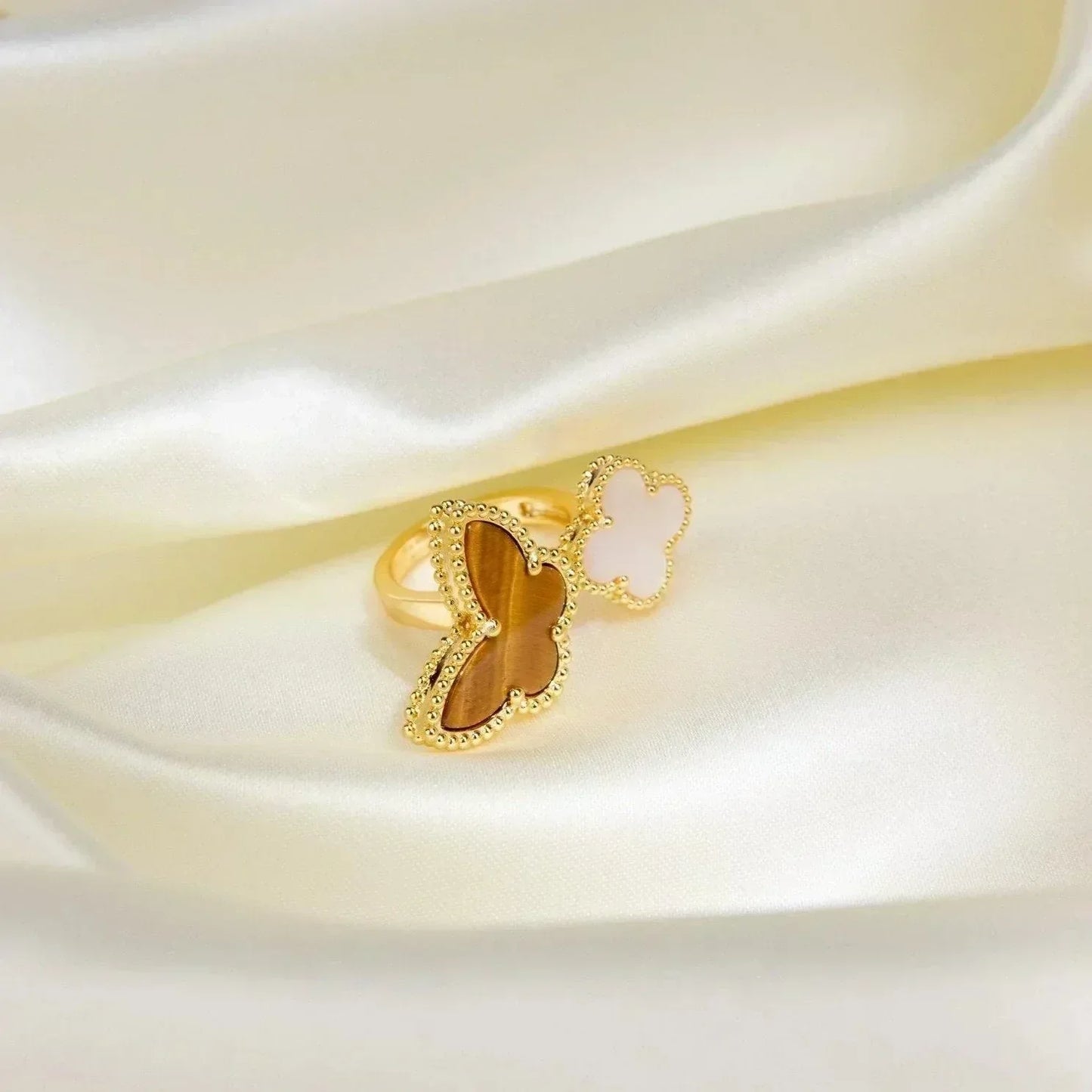 [AuraEcho Jewelry]LUCKY BETWEEN THE FINGER RING