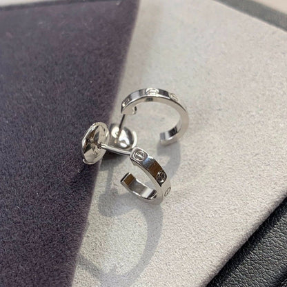 [AuraEcho Jewelry]LOVE EARRINGS 2.65MM SILVER