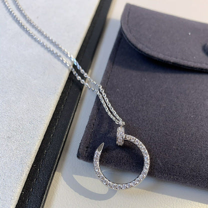 [AuraEcho Jewelry]JUSTE NECKLACE SILVER DIAMONDS