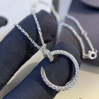 [AuraEcho Jewelry]JUSTE NECKLACE SILVER DIAMONDS