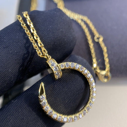 [AuraEcho Jewelry]JUSTE NECKLACE GOLD DIAMONDS