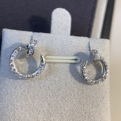 [AuraEcho Jewelry]JUSTE EARRINGS SILVER DIAMONDS