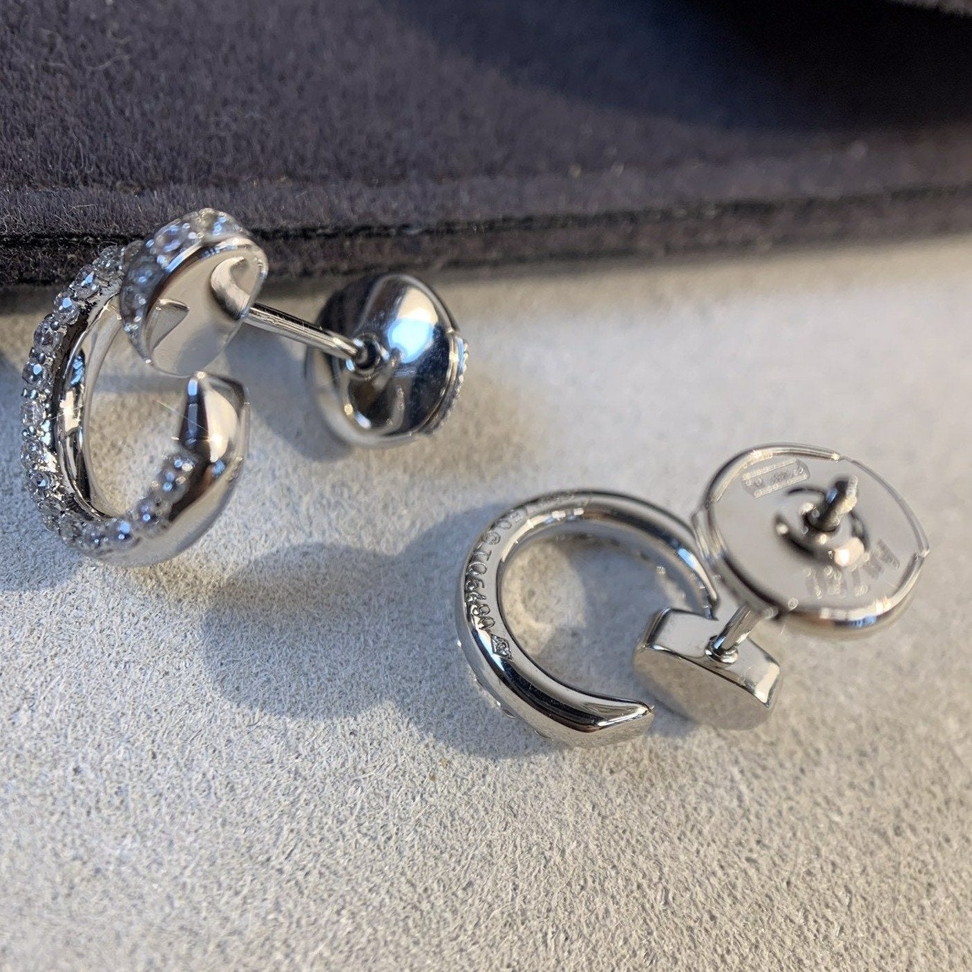 [AuraEcho Jewelry]JUSTE EARRINGS SILVER DIAMONDS