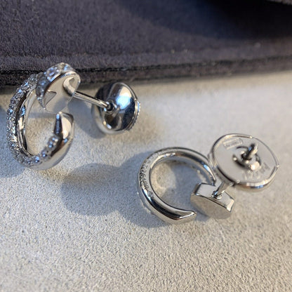 [AuraEcho Jewelry]JUSTE EARRINGS SILVER DIAMONDS