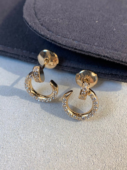 [AuraEcho Jewelry]JUSTE EARRINGS GOLD DIAMONDS