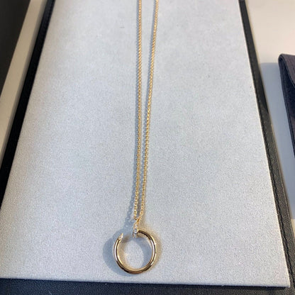 [AuraEcho Jewelry]JUSTE NECKLACE PINK GOLD