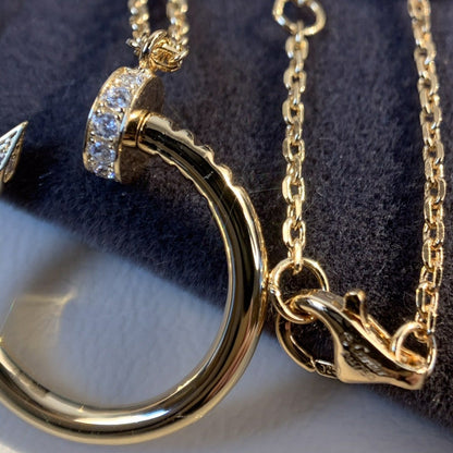 [AuraEcho Jewelry]JUSTE NECKLACE PINK GOLD