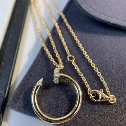 [AuraEcho Jewelry]JUSTE NECKLACE PINK GOLD