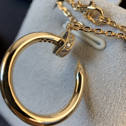 [AuraEcho Jewelry]JUSTE NECKLACE PINK GOLD