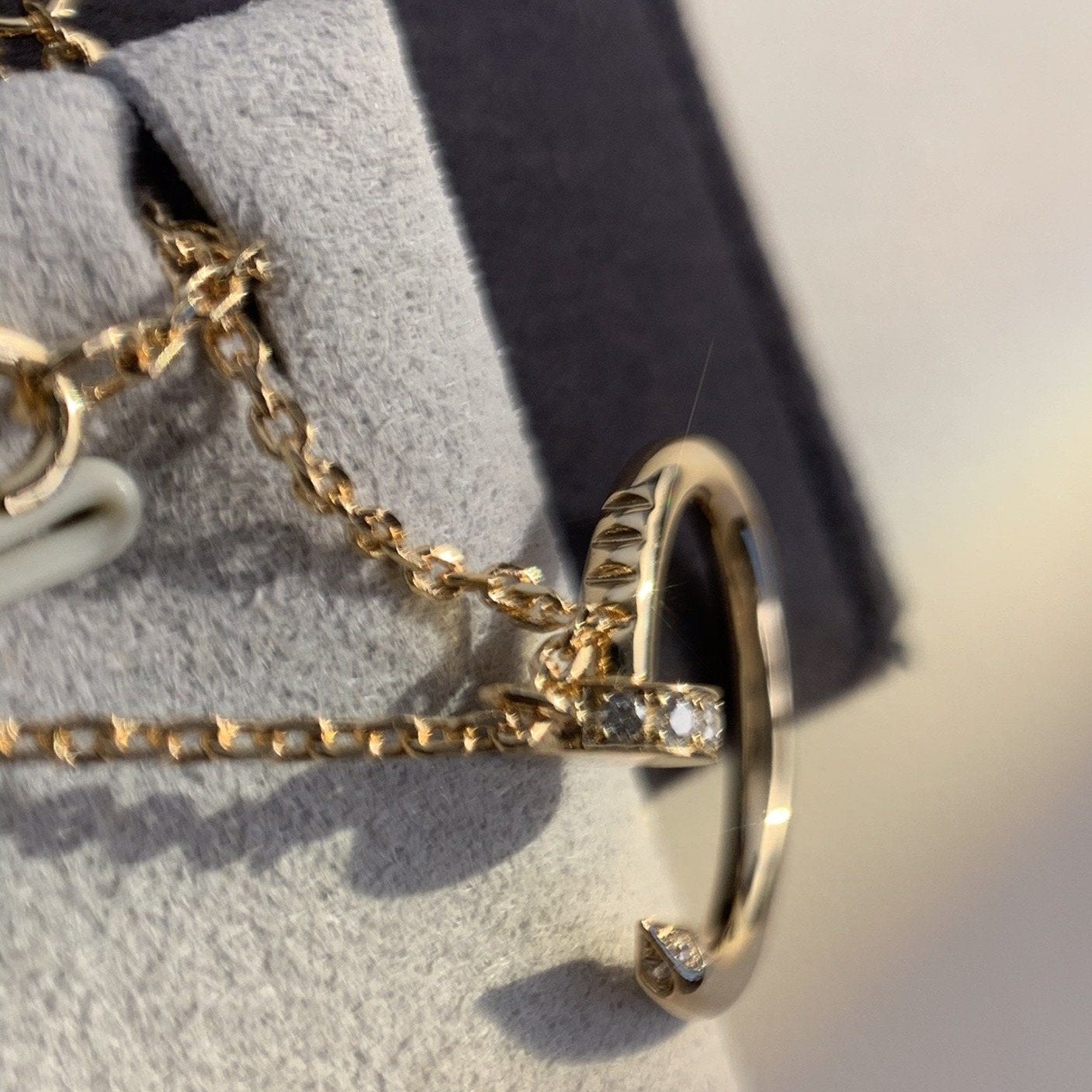 [AuraEcho Jewelry]JUSTE NECKLACE PINK GOLD