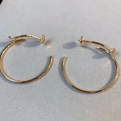 [AuraEcho Jewelry]JUSTE EARRINGS GOLD DIAMONDS 1.8MM