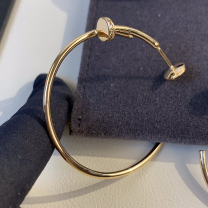 [AuraEcho Jewelry]JUSTE EARRINGS GOLD DIAMONDS 1.8MM