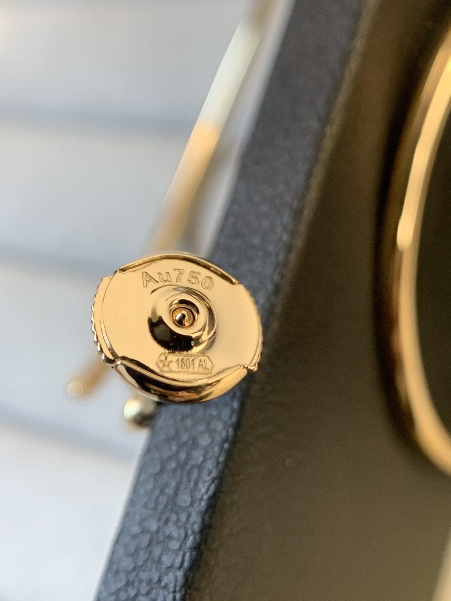 [AuraEcho Jewelry]JUSTE EARRINGS GOLD DIAMONDS 1.8MM