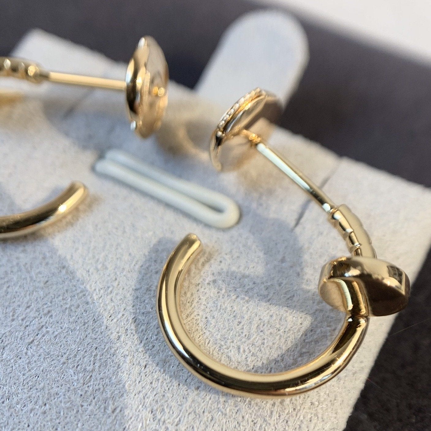 [AuraEcho Jewelry]JUSTE EARRINGS PINK GOLD
