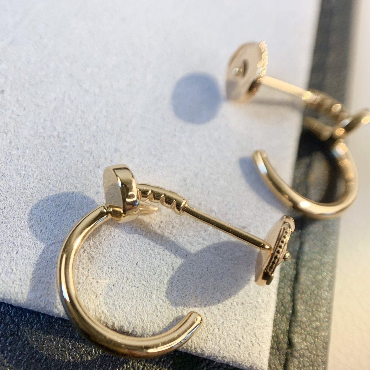 [AuraEcho Jewelry]JUSTE EARRINGS PINK GOLD