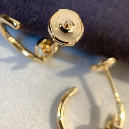 [AuraEcho Jewelry]JUSTE EARRINGS PINK GOLD