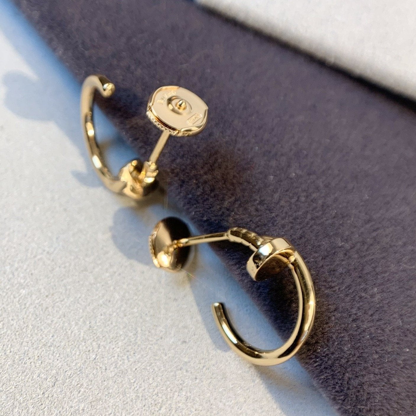 [AuraEcho Jewelry]JUSTE EARRINGS PINK GOLD