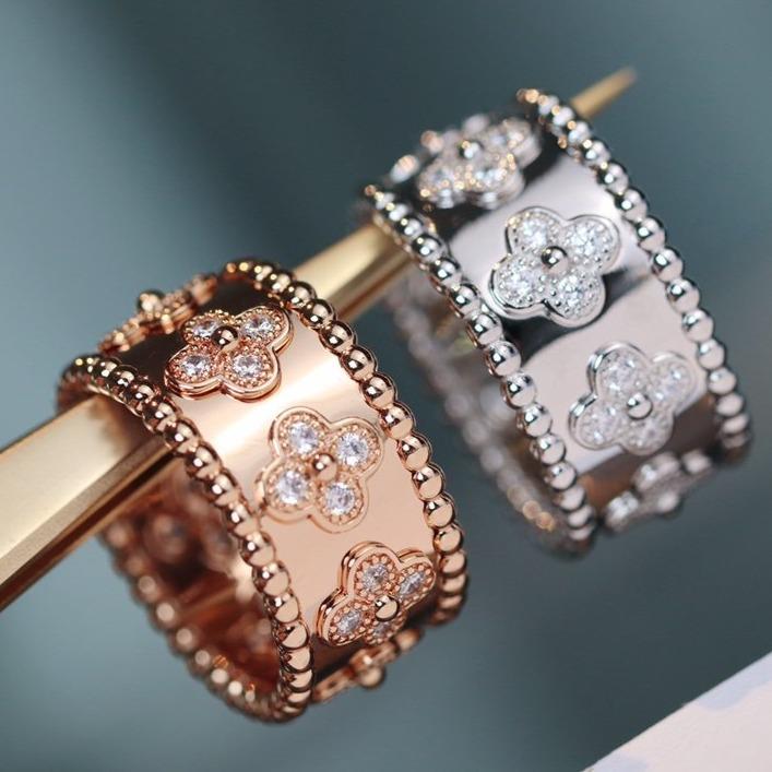 [AuraEcho Jewelry]CLOVER KALEIDOSCOPE RING 10MM