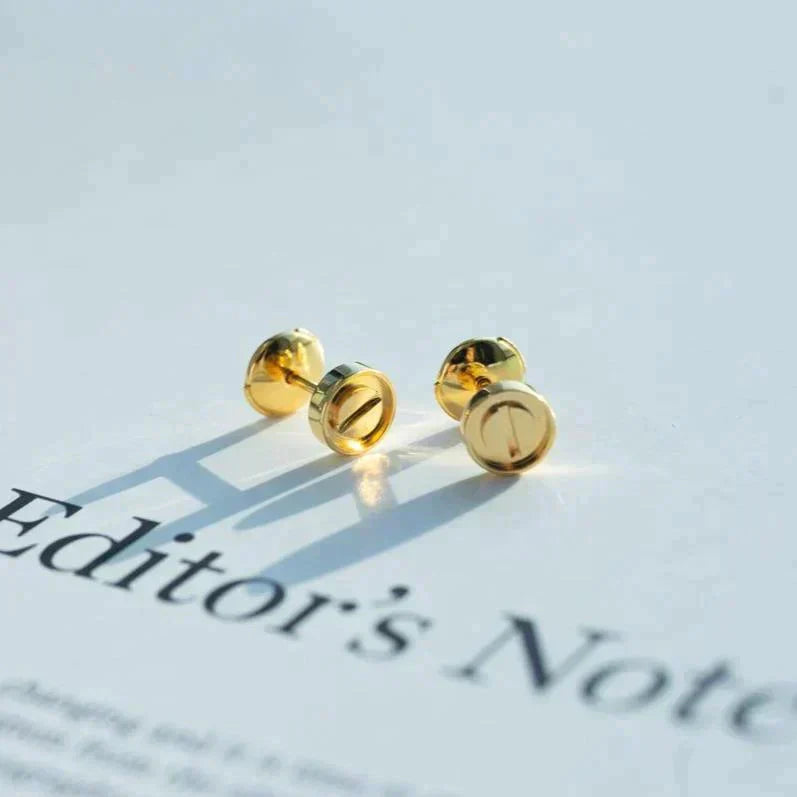 [AuraEcho Jewelry]LOVE EARRINGS GOLD 10MM