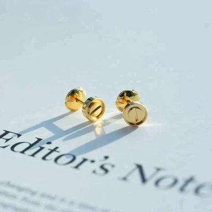 [AuraEcho Jewelry]LOVE EARRINGS GOLD 10MM
