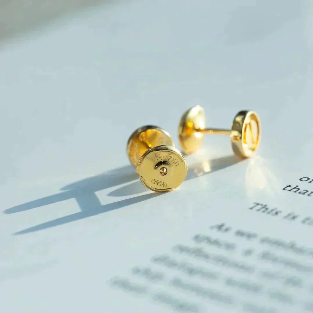 [AuraEcho Jewelry]LOVE EARRINGS GOLD 10MM