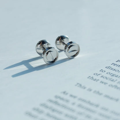 [AuraEcho Jewelry]LOVE EARRINGS SILVER 10MM