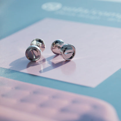 [AuraEcho Jewelry]LOVE EARRINGS SILVER 10MM
