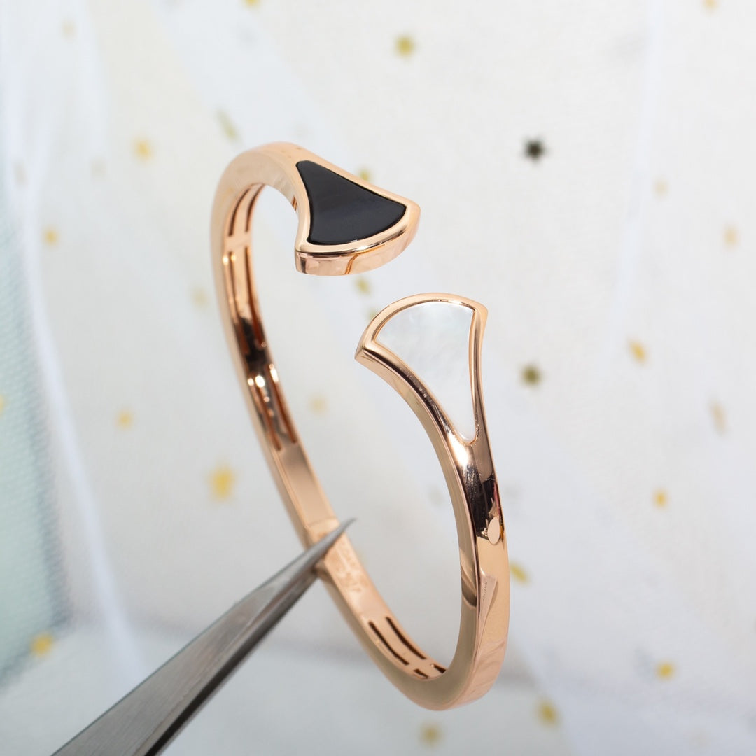 [AuraEcho Jewelry]DREAM BRACELET OPEN PINK GOLD MOP