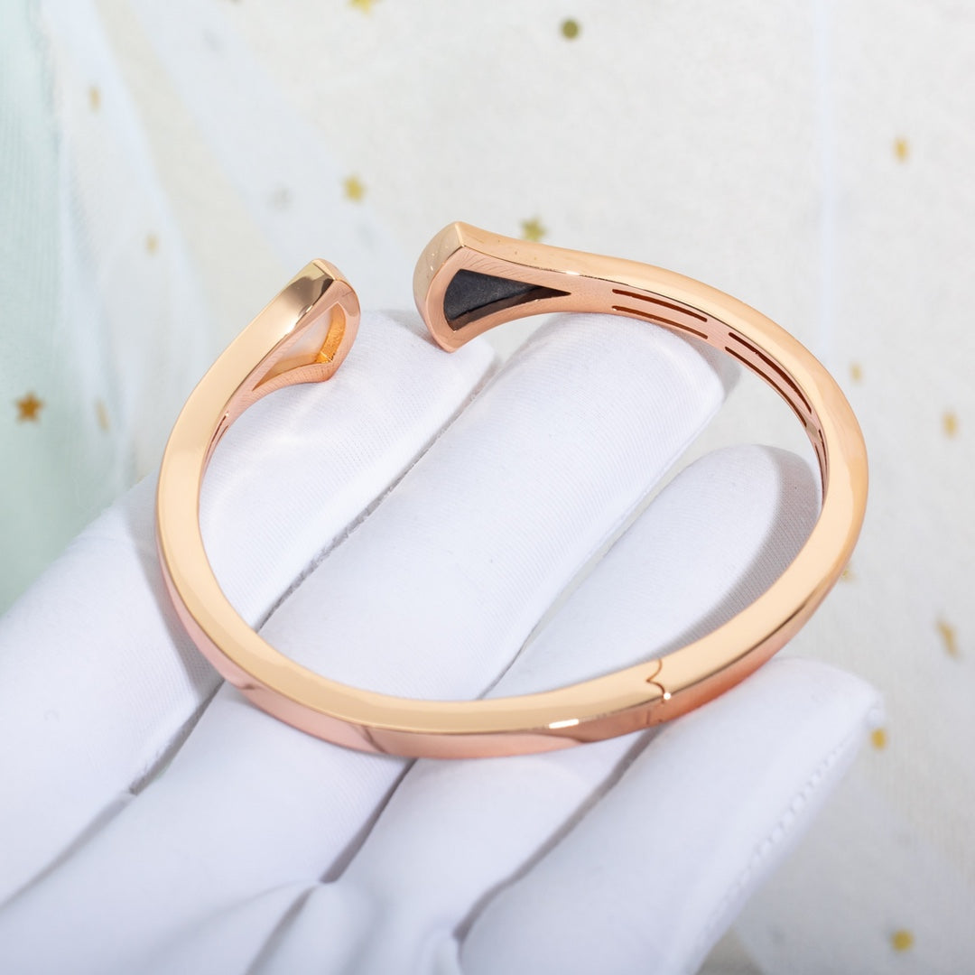 [AuraEcho Jewelry]DREAM BRACELET OPEN PINK GOLD MOP