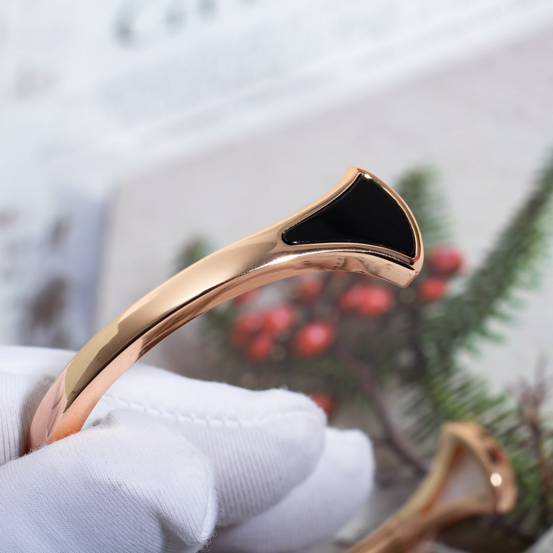 [AuraEcho Jewelry]DREAM BRACELET OPEN PINK GOLD MOP