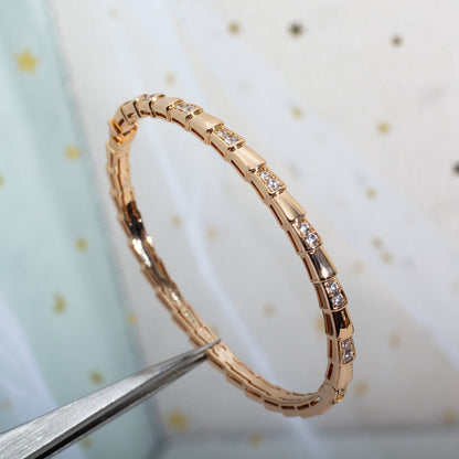 [AuraEcho Jewelry]SERPENTI SMALL BRACELET PINK GOLD DIAMOND