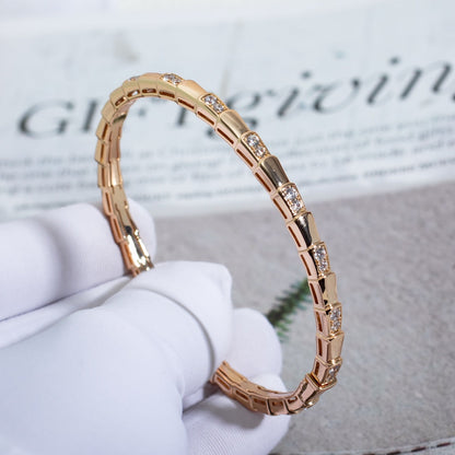 [AuraEcho Jewelry]SERPENTI SMALL BRACELET PINK GOLD DIAMOND