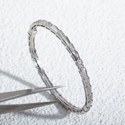 [AuraEcho Jewelry]SERPENTI BRACELET SILVER DIAMOND