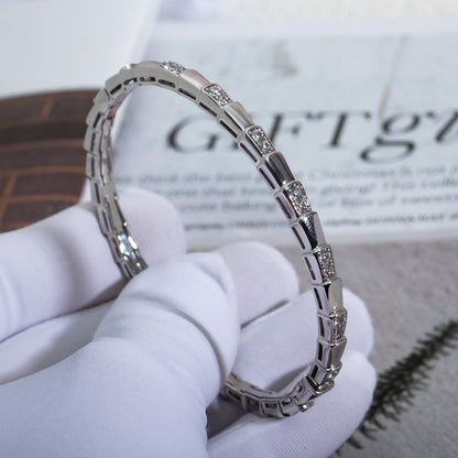 [AuraEcho Jewelry]SERPENTI BRACELET SILVER DIAMOND