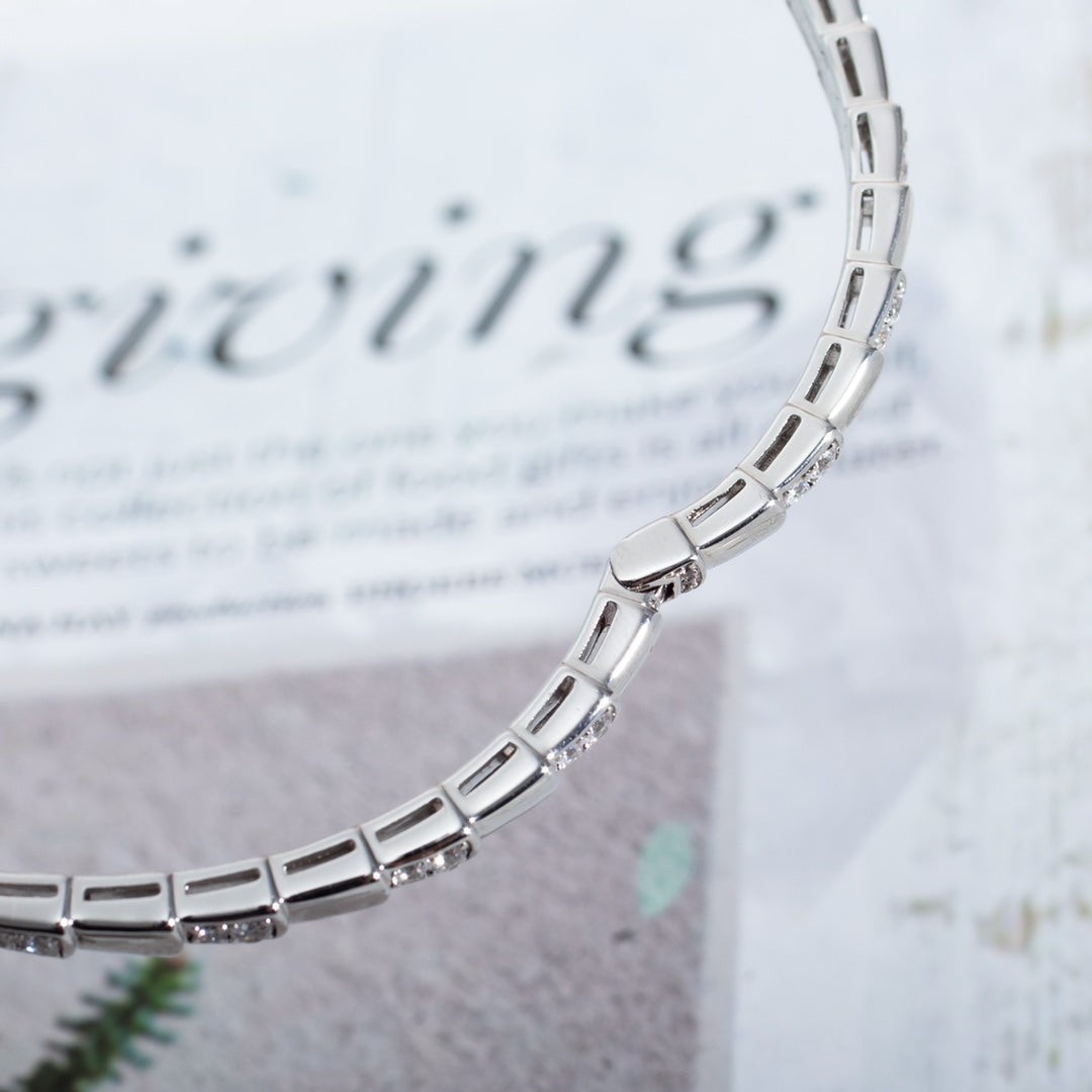 [AuraEcho Jewelry]SERPENTI BRACELET SILVER DIAMOND