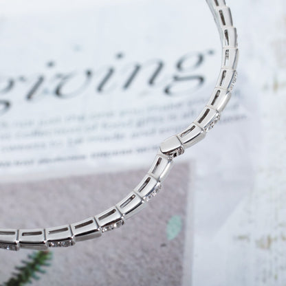 [AuraEcho Jewelry]SERPENTI BRACELET SILVER DIAMOND