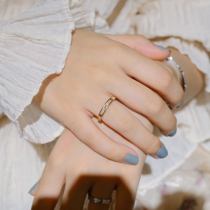 [AuraEcho Jewelry]LOVE RING 2.65MM DIAMOND