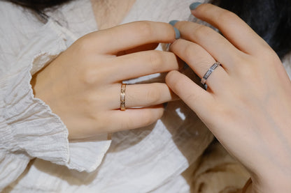 [AuraEcho Jewelry]LOVE RING 2.65MM DIAMOND